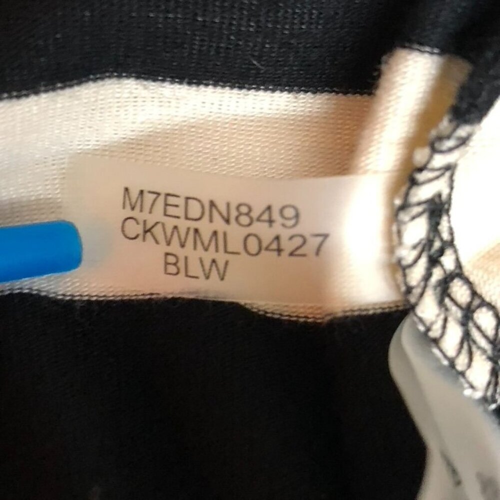 Calvin Klein Womens Maxi Sheath Dress Black & White Striped Size XL - Picture 11 of 13